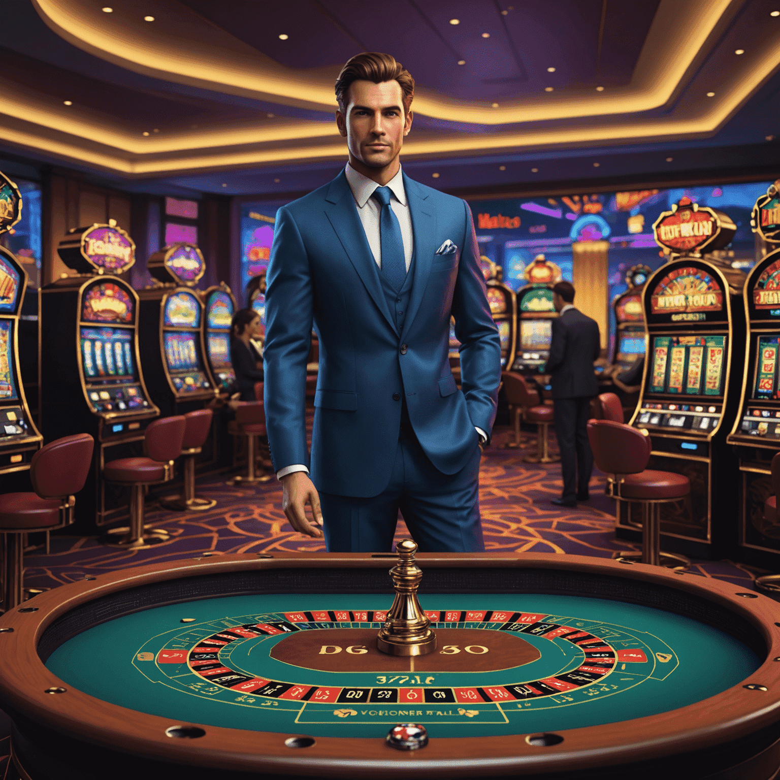 A vibrant image showcasing a new virtual casino game with exciting graphics and innovative gameplay elements