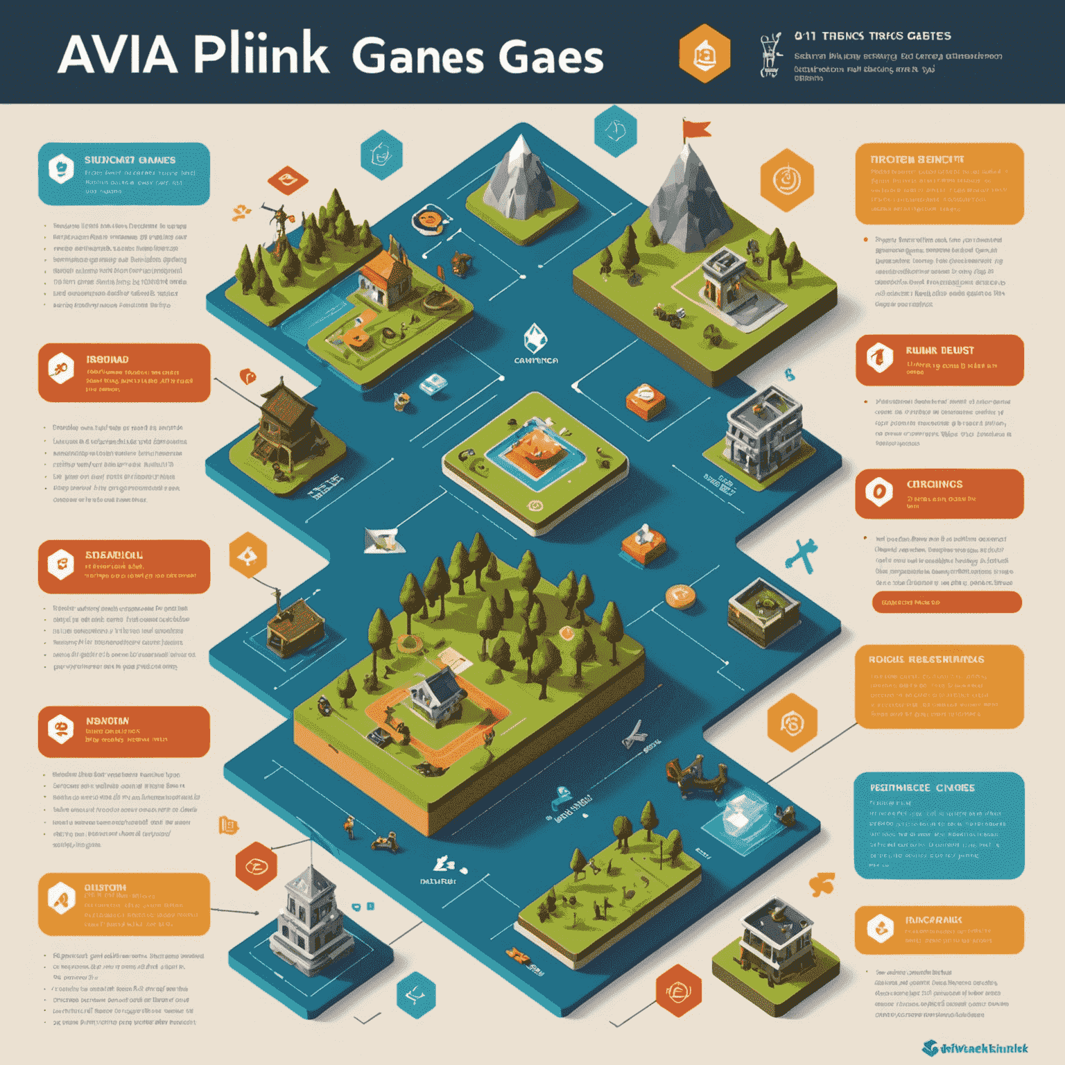 An infographic showing tips and tricks for Avia and Plink games, with icons representing different strategies