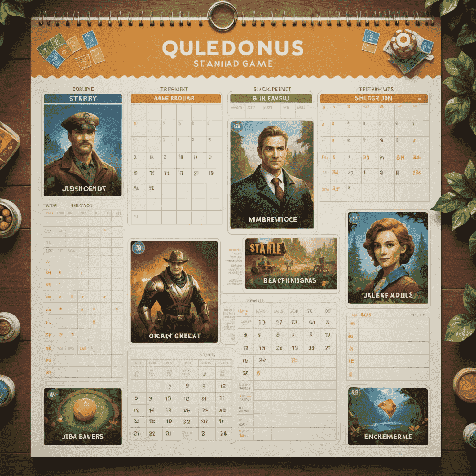 A calendar showing daily bonus rewards and game credits